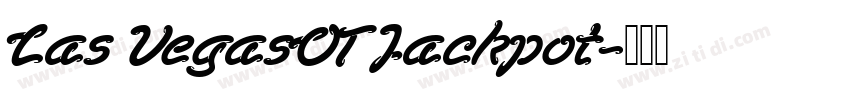 Las VegasOT Jackpot字体转换